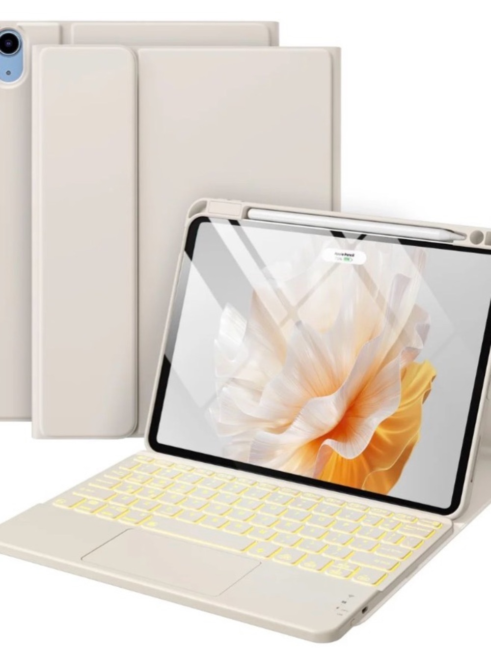 Harvopu for iPad Air 11 Inch & Air 5th/ 4th Generation Case with Keyboard